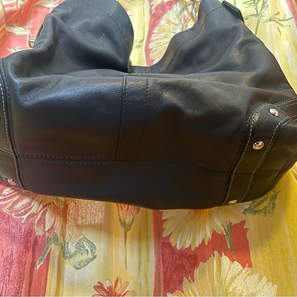 Coach Black Leather Women's Carly Bag - Picture 3 of 12